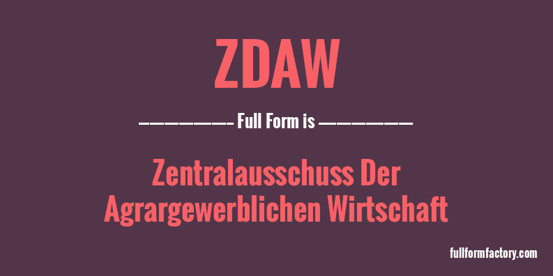 zdaw-full-form