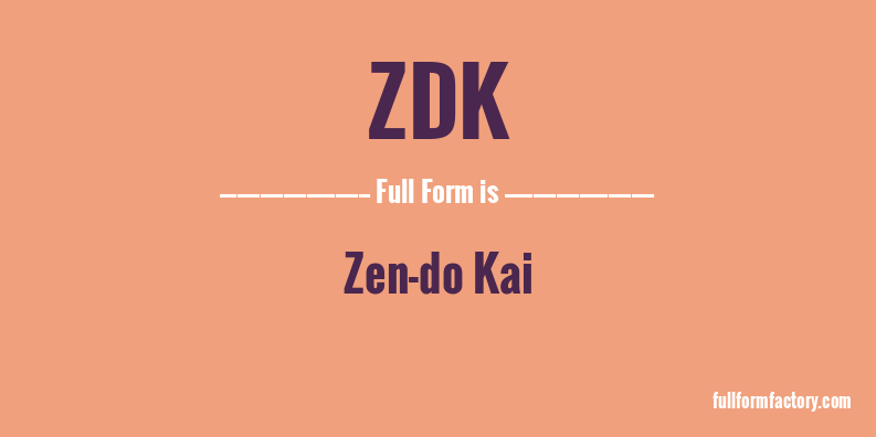zdk-full-form