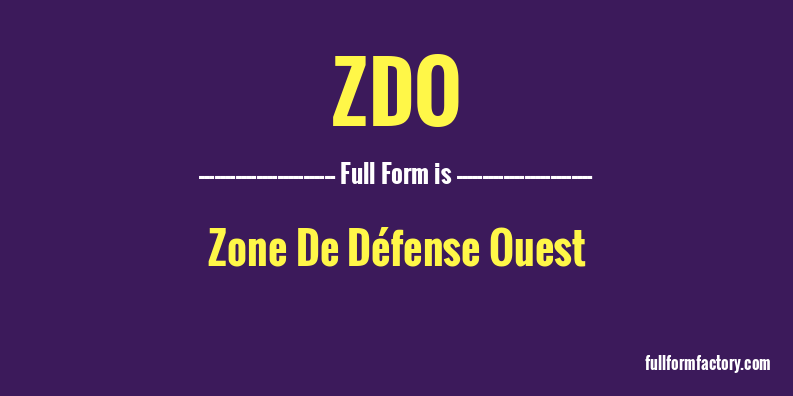 zdo-full-form