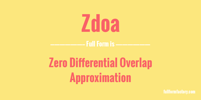zdoa-full-form