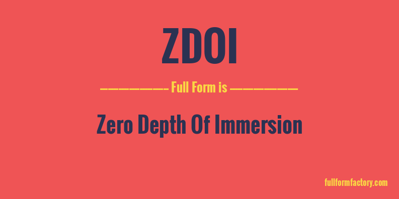 zdoi-full-form
