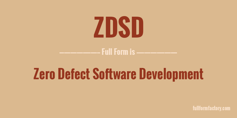 zdsd-full-form