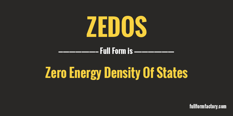 zedos-full-form