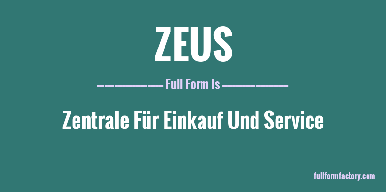 zeus-full-form