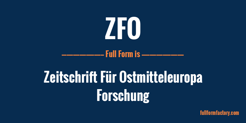 zfo-full-form