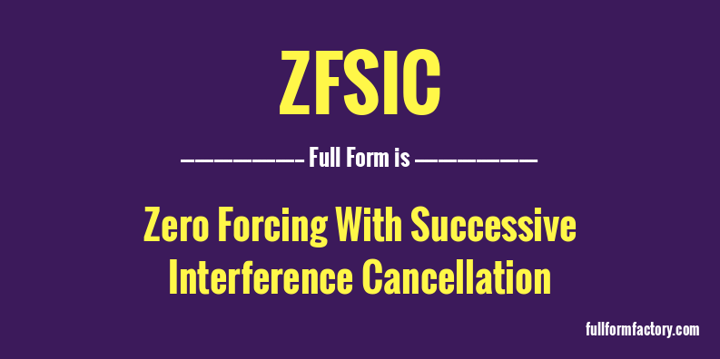 zfsic-full-form