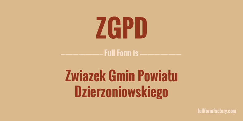 zgpd-full-form