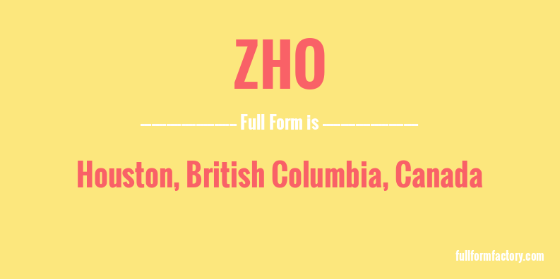 zho-full-form