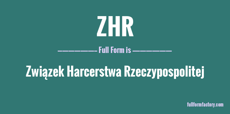 zhr-full-form