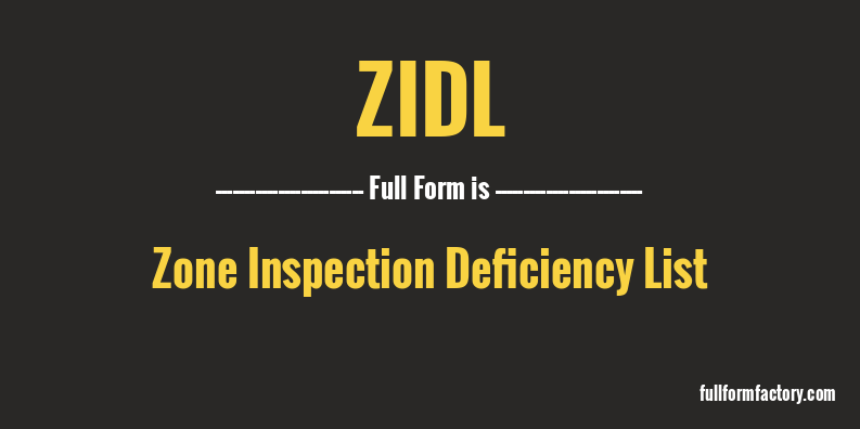 zidl-full-form
