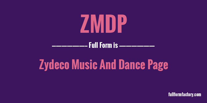 zmdp-full-form