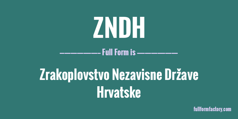 zndh-full-form