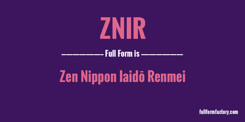 znir-full-form