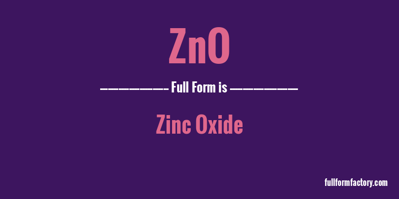 zno-full-form