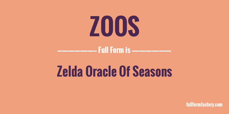 zoos-full-form