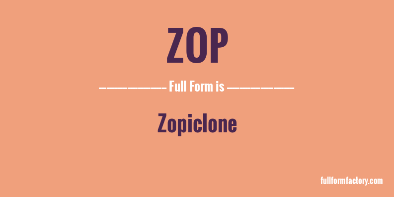 zop-full-form