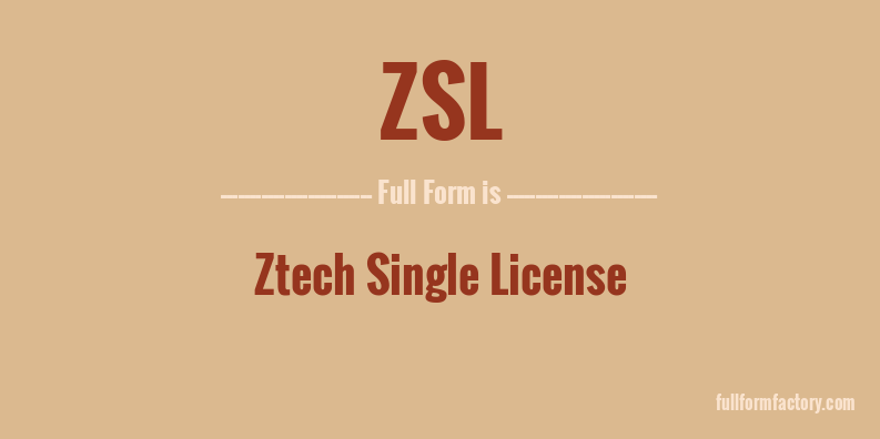 zsl-full-form