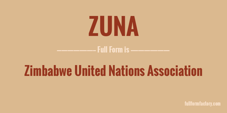 zuna-full-form