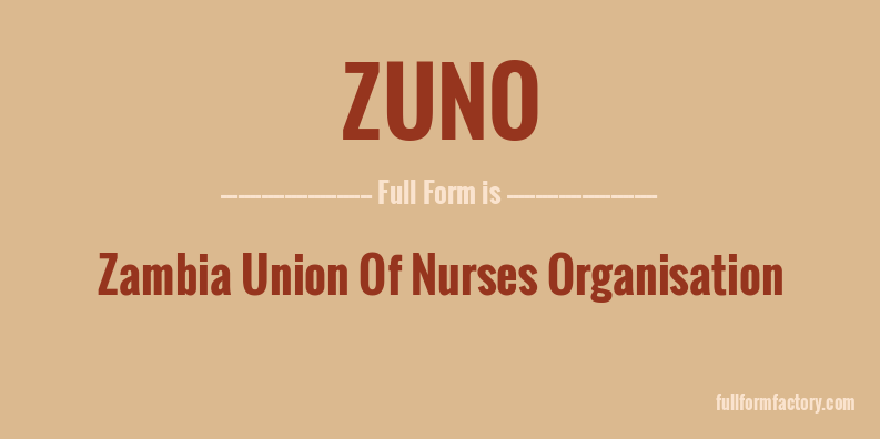 zuno-full-form