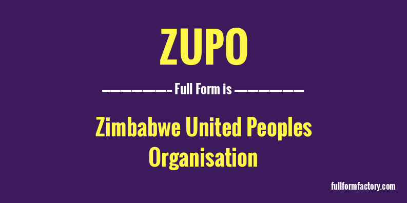 zupo-full-form