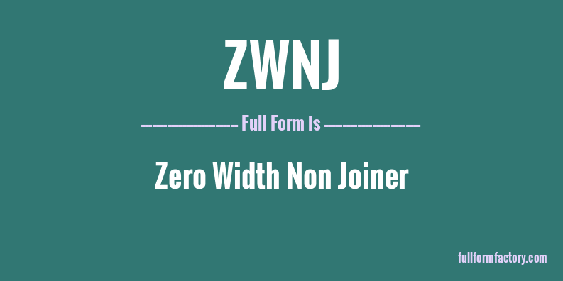 zwnj-full-form