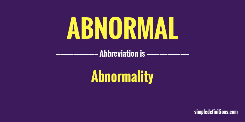 what-does-abnormal-mean-simpledefinitions