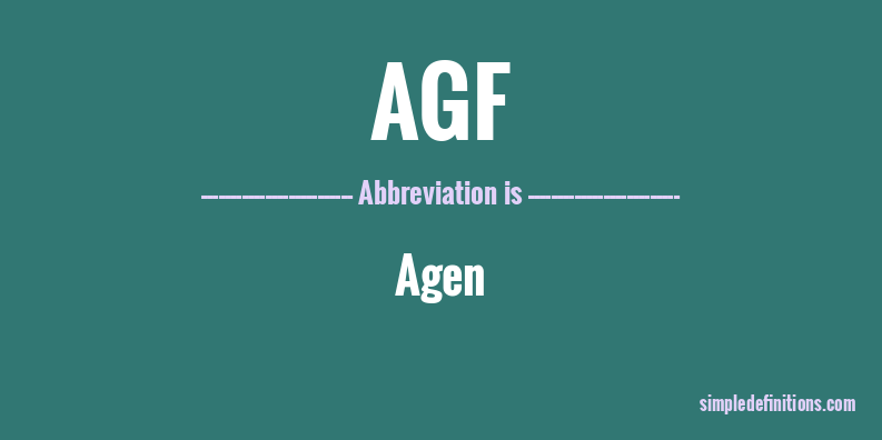 agf-abbreviation