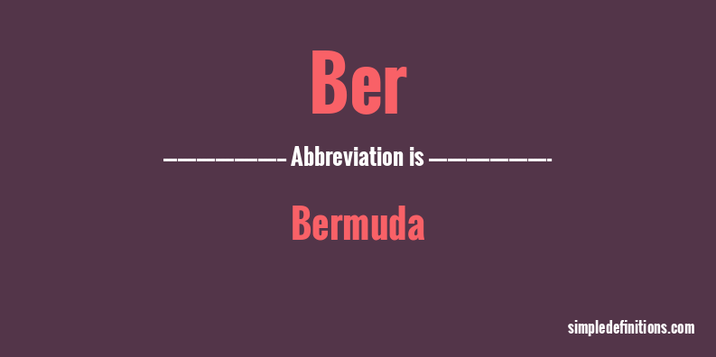 ber-abbreviation