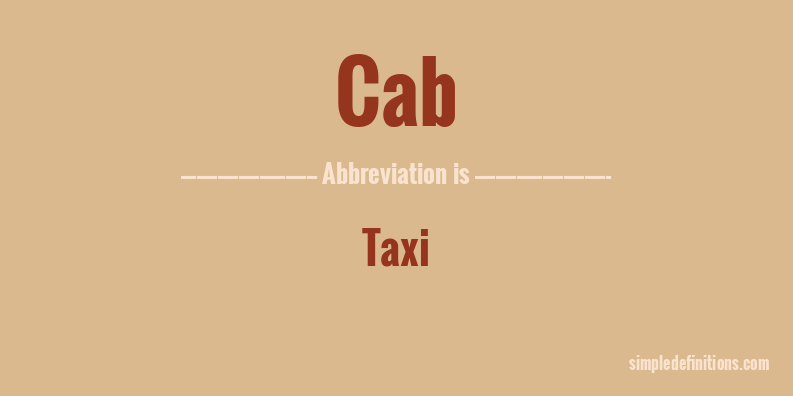 cab-abbreviation