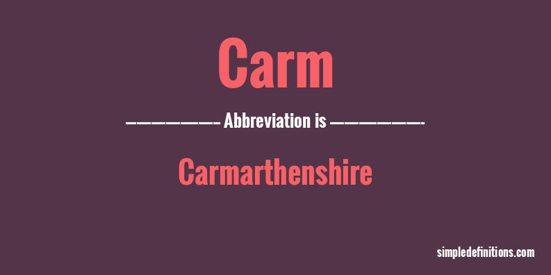 carm-abbreviation