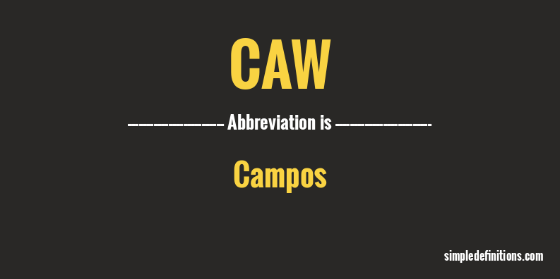 caw-abbreviation