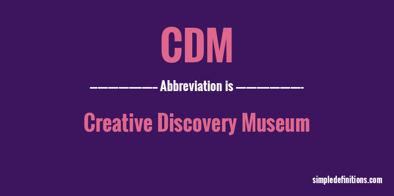 cdm-abbreviation