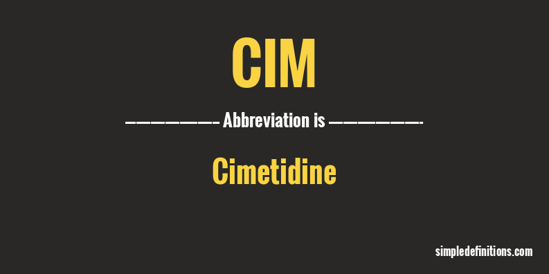 cim-abbreviation