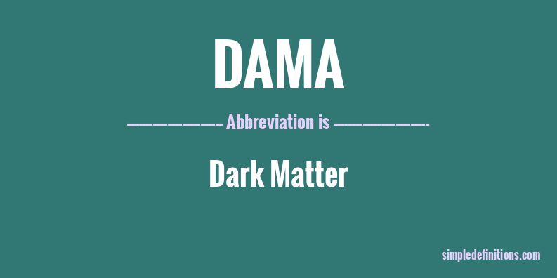 what-does-dama-mean-simpledefinitions