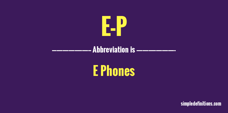 e-p-abbreviation