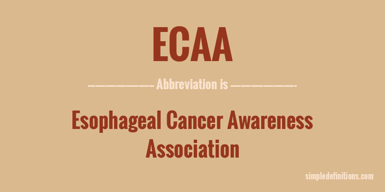 ecaa-abbreviation