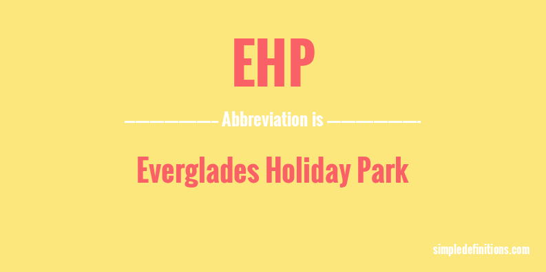 ehp-abbreviation