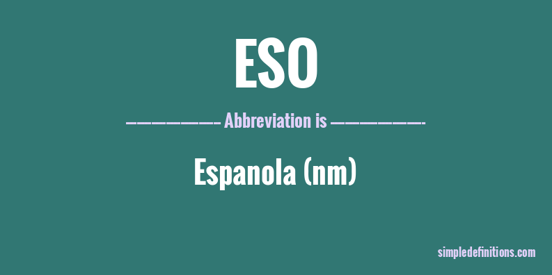 what-does-eso-mean-simpledefinitions