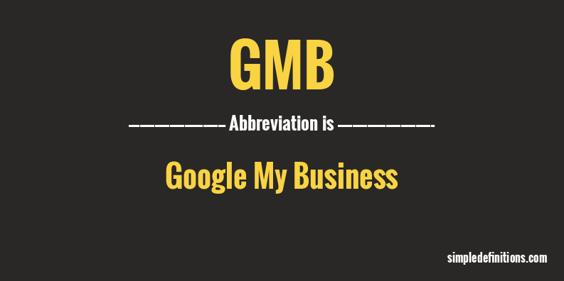 gmb-abbreviation