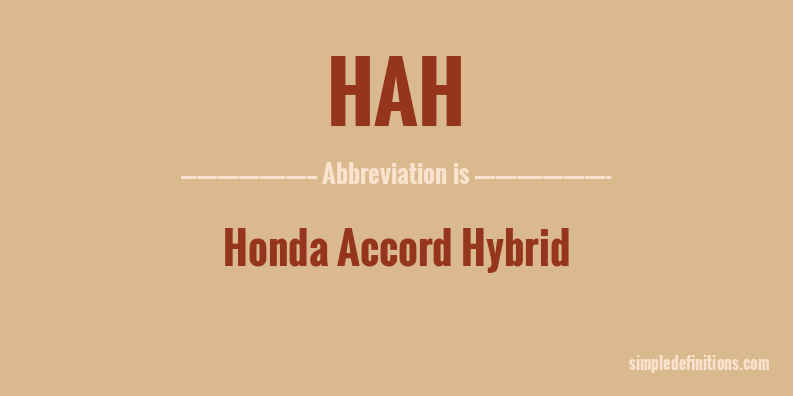hah-abbreviation