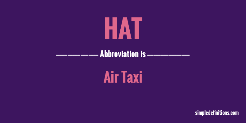 hat-abbreviation