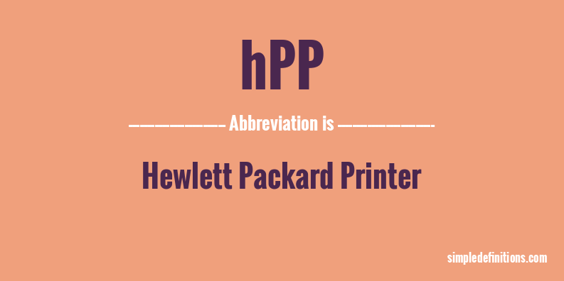 hpp-abbreviation