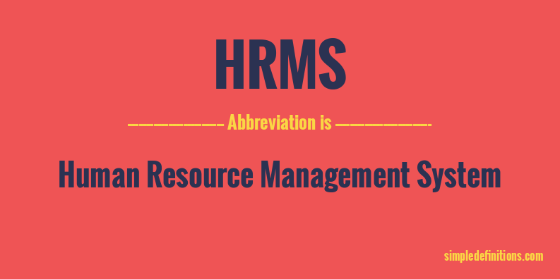 what-does-hrms-mean-simpledefinitions