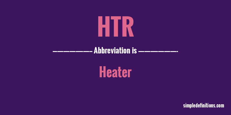 htr-abbreviation