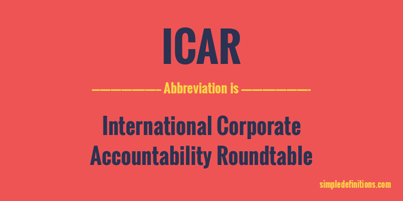 icar-abbreviation