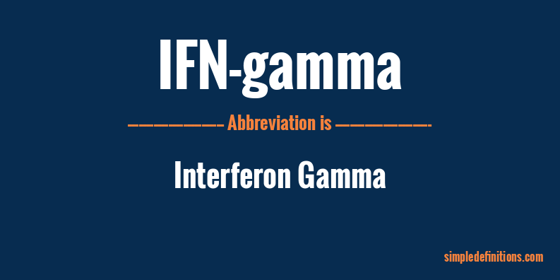 what-does-ifn-gamma-mean-simpledefinitions