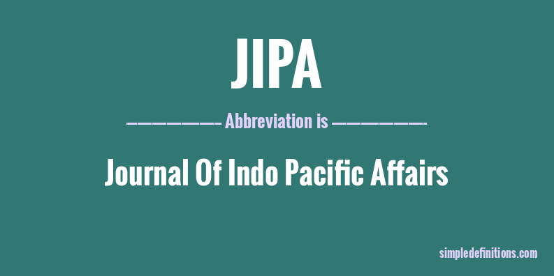 jipa-abbreviation