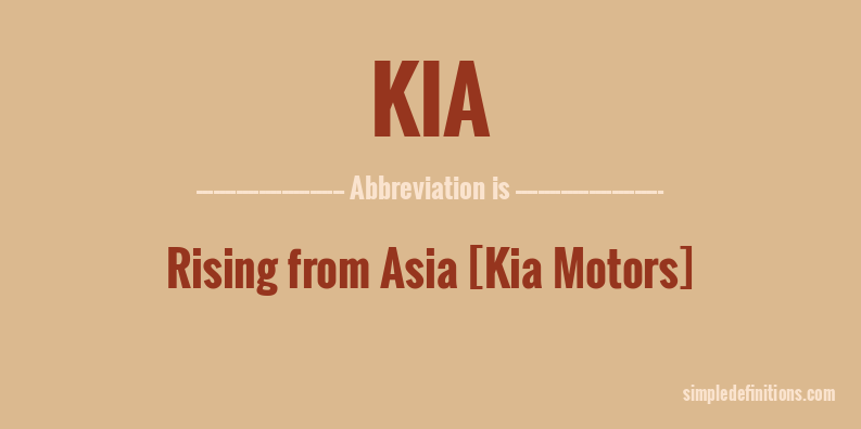 kia-abbreviation