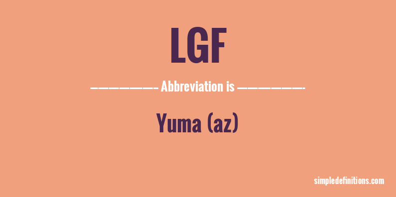 lgf-abbreviation