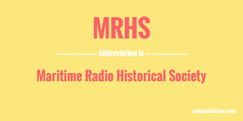 mrhs-abbreviation